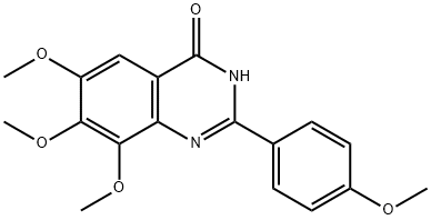 4(1H)-Quinazolinone,  6,7,8-trimethoxy-2-(4-methoxyphenyl)-  (9CI) Struktur