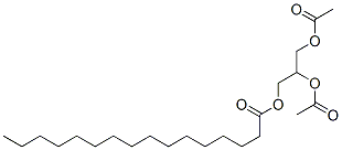 2,3-diacetyloxypropyl hexadecanoate Struktur