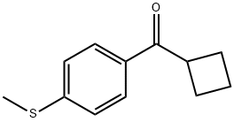 CYCLOBUTYL 4-THIOMETHYLPHENYL KETONE Struktur