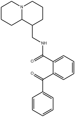 Aminolupinine o-benzoil acid amid Struktur