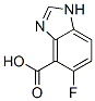 1H-Benzimidazole-4-carboxylic  acid,  5-fluoro-  (9CI) Struktur