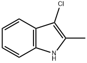 3-CHLORO-2-METHYL-1H-INDOLE Struktur