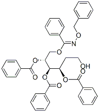 3-O,4-O,5-O,6-O-Tetrabenzoyl-2-deoxy-D-lyxo-hexose O-benzyl oxime Struktur