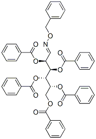 2-O,3-O,4-O,5-O,6-O-Pentabenzoyl-D-galactose O-benzyl oxime Struktur