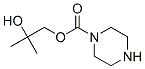 2-hydroxy-2-methylpropyl piperazine-1-carboxylate Struktur