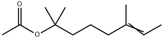 2,6-dimethyloct-6-en-2-yl acetate Struktur