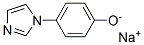 sodium p-(1H-imidazol-1-yl)phenolate Struktur