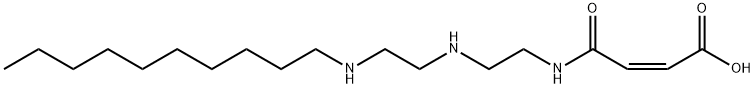 (Z)-4-[[2-[[2-(Decylamino)ethyl]amino]ethyl]amino]-4-oxo-2-butenoic acid Struktur