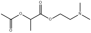 2-Acetoxypropionic acid 2-(dimethylamino)ethyl ester Struktur