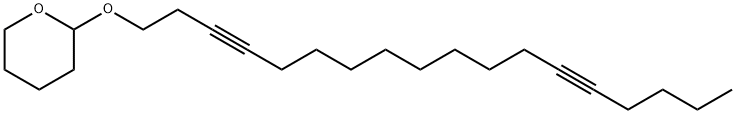 1-(Tetrahydro-2H-pyran-2-yloxy)octadeca-3,13-diyne Struktur