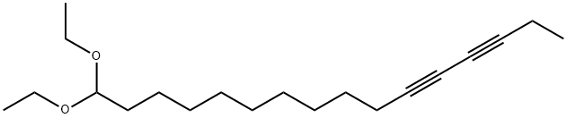 16,16-Diethoxy-3,5-hexadecadiyne Struktur