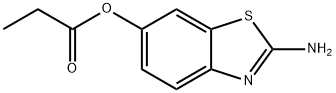 6-Benzothiazolol,2-amino-,propanoate(ester)(9CI) Struktur