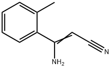 2-Propenenitrile,  3-amino-3-(2-methylphenyl)- Struktur