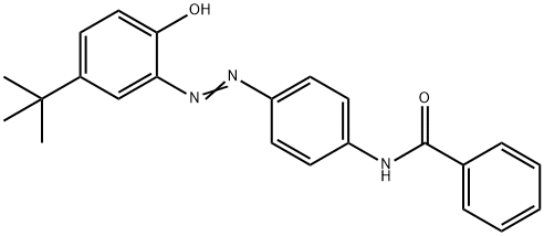 N-[4-[[5-tert-butyl-2-hydroxyphenyl]azo]phenyl]benzamide Struktur