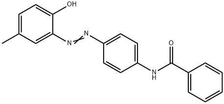 N-[4-[(2-hydroxy-5-methylphenyl)azo]phenyl]benzamide Struktur