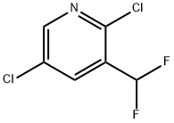 Pyridine, 2,5-dichloro-3-(difluoromethyl)- (9CI) Struktur