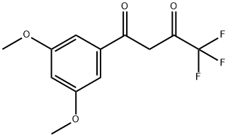 1-(3,5-DIMETHOXYPHENYL)-4,4,4-TRIFLUORO-1,3-BUTANEDIONE Struktur