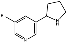 3-BROMO-5-(2-PYRROLIDINYL)PYRIDINE Struktur