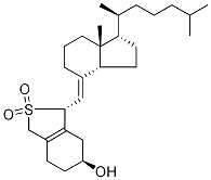 (3β,6S,7E)-6,19-Sulfonyl-9,10-secocholesta-5(10),7-dien-3-ol Struktur