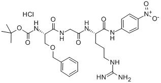 BOC-SER(BZL)-GLY-ARG-NH-NP.HCL* Struktur