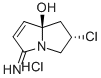 (2S-trans)-2-Chloro-5-imino-2,3-dihydro-1H-pyrrolizin-7a(5H)-ol monohy drochloride Struktur