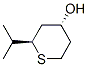 2H-Thiopyran-4-ol,tetrahydro-2-(1-methylethyl)-,trans-(9CI) Struktur