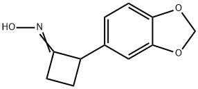 Cyclobutanone, 2-(1,3-benzodioxol-5-yl)-, oxime Struktur