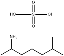 (1,5-dimethylhexyl)ammonium sulphate Struktur