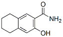 3-Hydroxy-5,6,7,8-tetrahydro-2-naphthalenecarboxamide Struktur