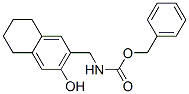 N-[(3-Hydroxy-5,6,7,8-tetrahydronaphthalen-2-yl)methyl]carbamic acid benzyl ester Struktur