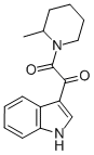 1-(1H-Indol-3-yloxoacetyl)-2-methylpiperidine Struktur