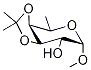 Methyl 6-Deoxy-3,4-O-isopropylidene-α-D-galactopyranoside Struktur