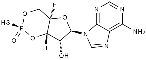 ADENOSINE-3',5'-CYCLIC -MONOPHOSPHOROTHIOATE Struktur