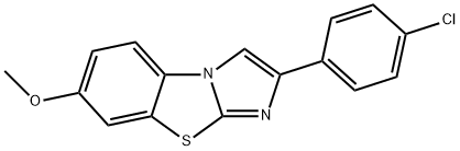 2-(4-CHLOROPHENYL)-7-METHOXYIMIDAZO[2,1-B]BENZOTHIAZOLE Struktur