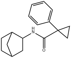 Cyclopropanecarboxamide, N-bicyclo[2.2.1]hept-2-yl-1-phenyl- (9CI) Struktur