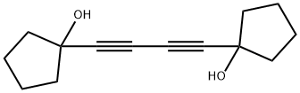 1,4-BIS(1-HYDROXYCYCLOPENTYL)-1,3-BUTADIYNE Struktur