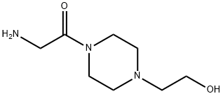 2-AMINO-1-[4-(2-HYDROXY-ETHYL)-PIPERAZIN-1-YL]-ETHANONE 2 HCL Struktur