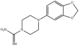 4-BENZO[1,3]DIOXOL-5-YL-PIPERAZINE-1-CARBOXAMIDINE Struktur