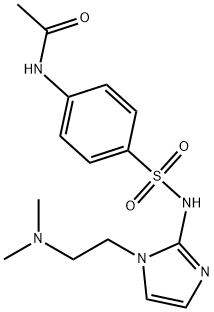 Acetamide, N-(4-(((1-(2-(dimethylamino)ethyl)-1H-imidazol-2-yl)amino)s ulfonyl)phenyl)- Struktur