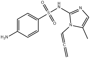 Benzenesulfonamide, 4-amino-N-(5-methyl-1-(1,2-propadienyl)-1H-imidazo l-2-yl)- Struktur