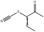 Thiocyanic acid, 1-acetyl-1-propenyl ester (9CI) Struktur