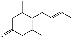 3,5-Dimethyl-4-(3-methyl-2-butenyl)cyclohexanone Struktur