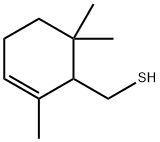 2,6,6-Trimethyl-2-cyclohexene-1-methanethiol Struktur