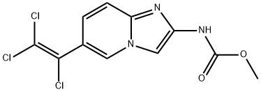 methyl 6-(1,2,2-trichloroethenyl)imidazo(1,2-a)pyridine-2-carbamate Struktur