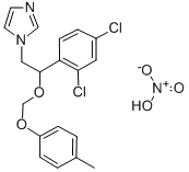 1-(2-(2,4-Dichlorophenyl)-2-((4-methylphenoxy)methoxy)ethyl)-1H-imidaz ole nitrate Struktur