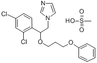 1-(2-(2,4-Dichlorophenyl)-2-(3-phenoxypropoxy)ethyl)-1H-imidazole mono methanesulfonate Struktur