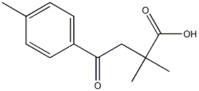 2,2-DIMETHYL-4-(4-METHYLPHENYL)-4-OXOBUTYRIC ACID Struktur