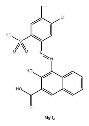 magnesium 4-[(5-chloro-4-methyl-2-sulphonatophenyl)azo]-3-hydroxy-2-naphthoate Struktur