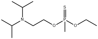 Methylphosphonothioic acid O-[2-(diisopropylamino)ethyl]O-ethyl ester Struktur