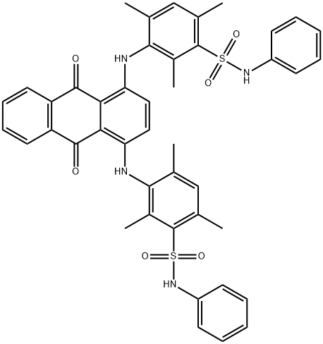 3,3'-[[(9,10-Dihydro-9,10-dioxoanthracene)-1,4-diyl]diimino]bis[2,4,6-trimethyl-N-phenylbenzenesulfonamide] Struktur